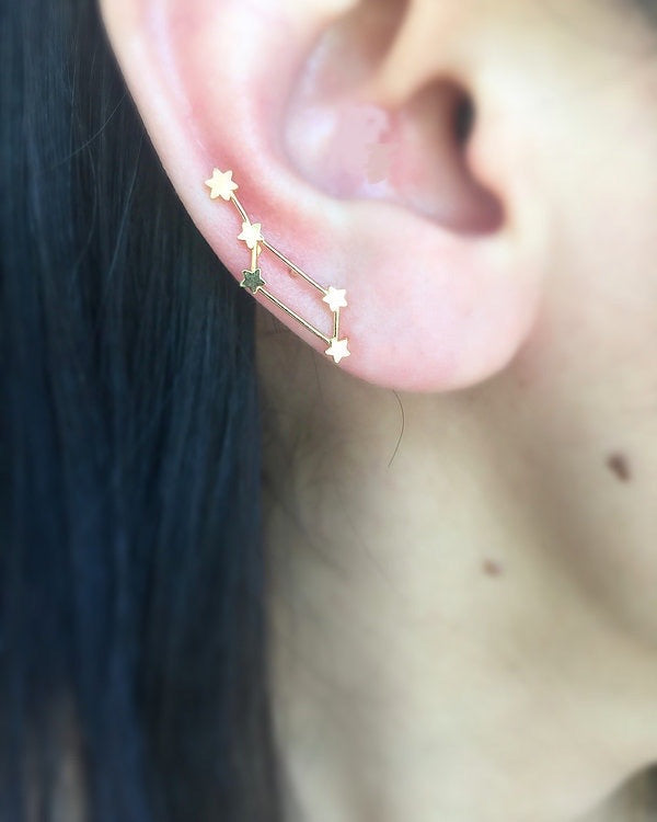 Lyra constellation earring (single)