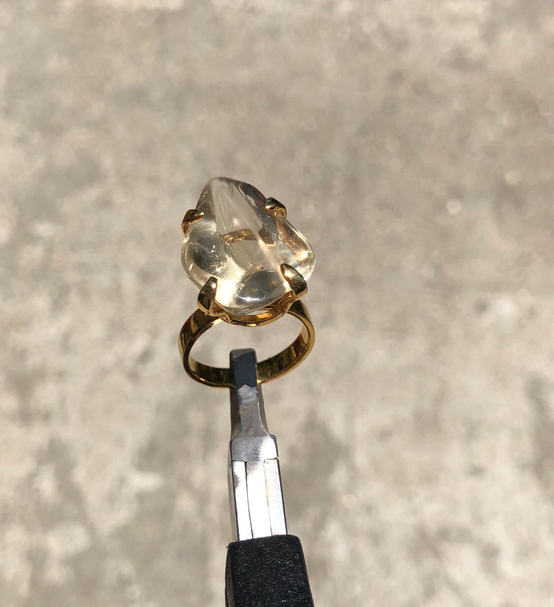 One of A Kind Lemon Quartz Ring